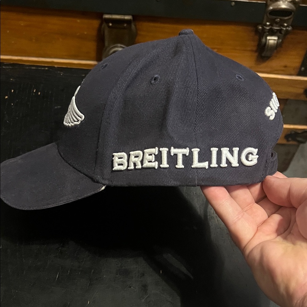 BREITLING NAVY BLUE ADJUSTABLE HAT